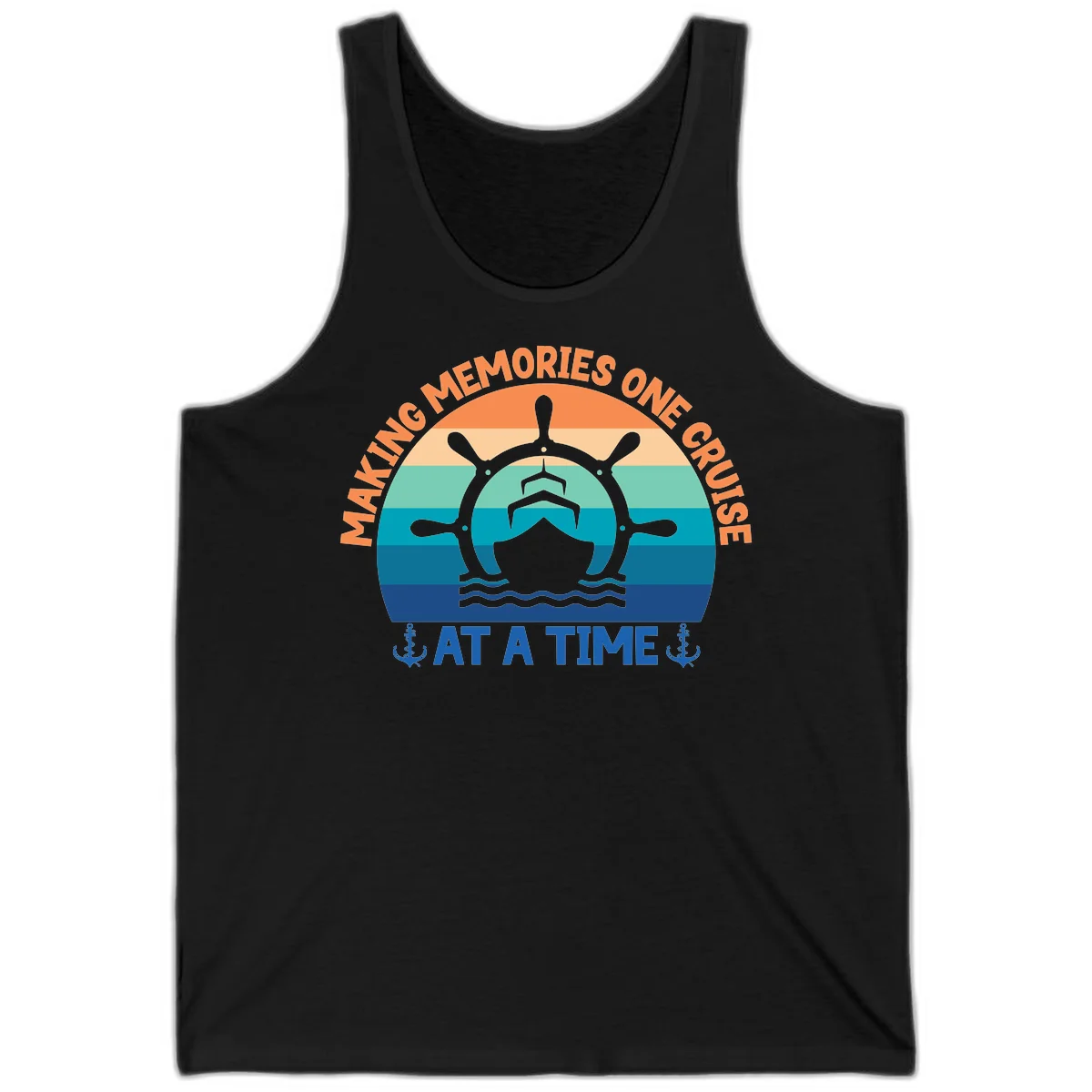 Making Memories One Cruise At A Time Tank in Black