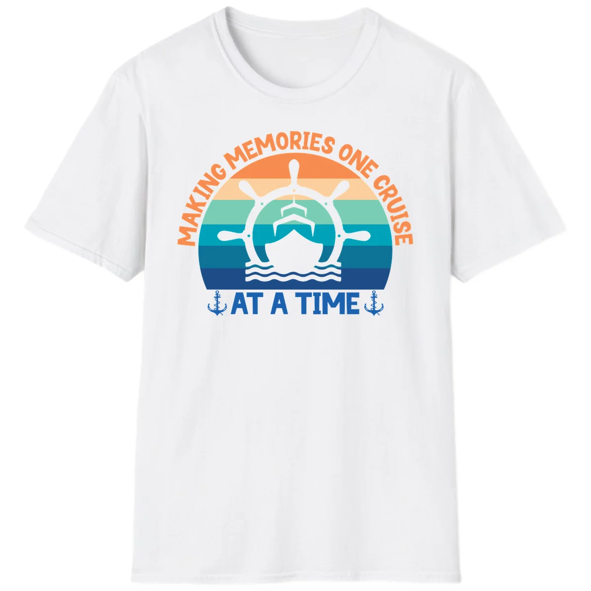 Making Memories One Cruise At A Time T-Shirt in White