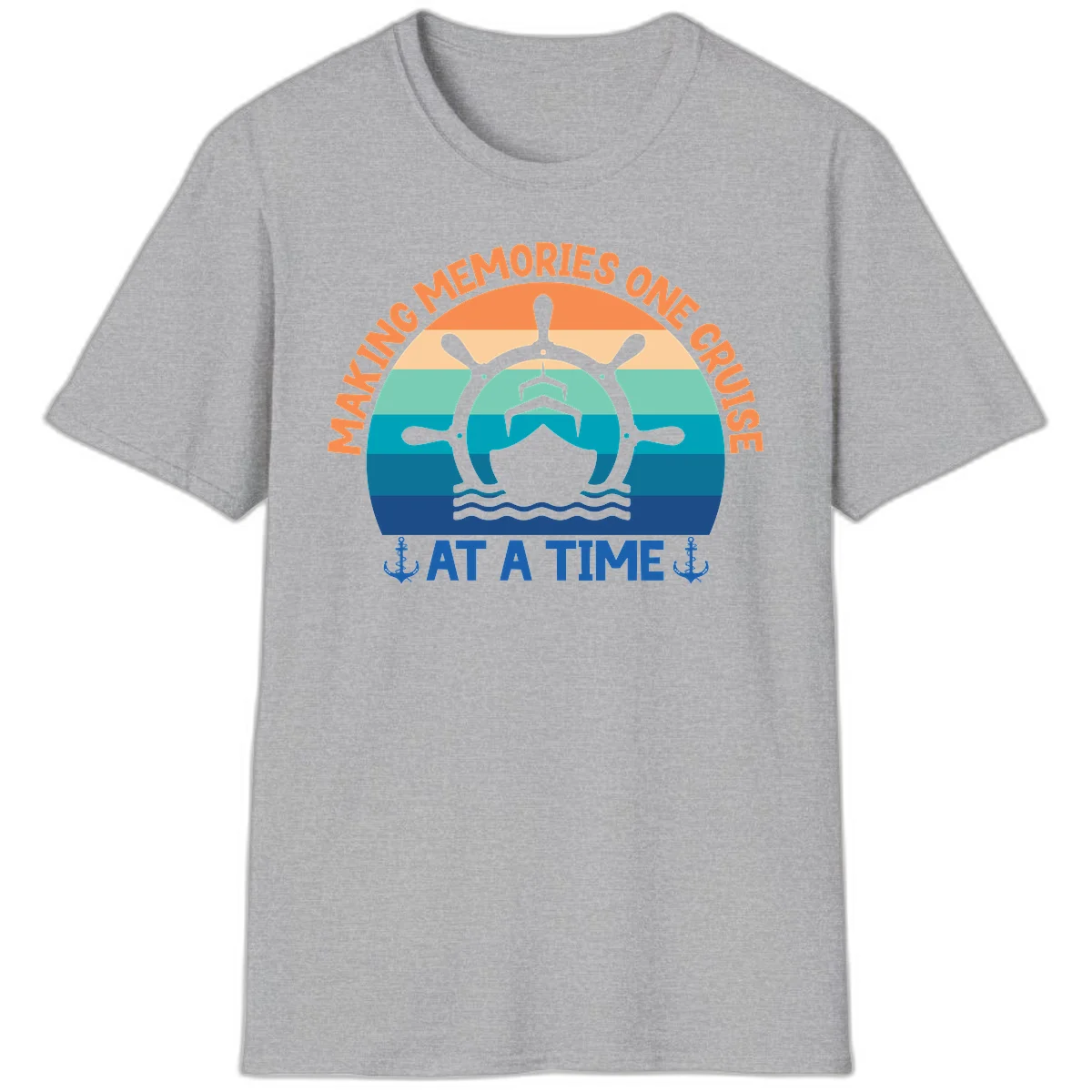 Making Memories One Cruise At A Time T-Shirt in Sport Grey