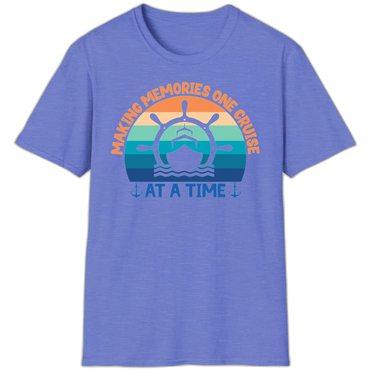 Making Memories One Cruise At A Time T-Shirt in Heather Royal
