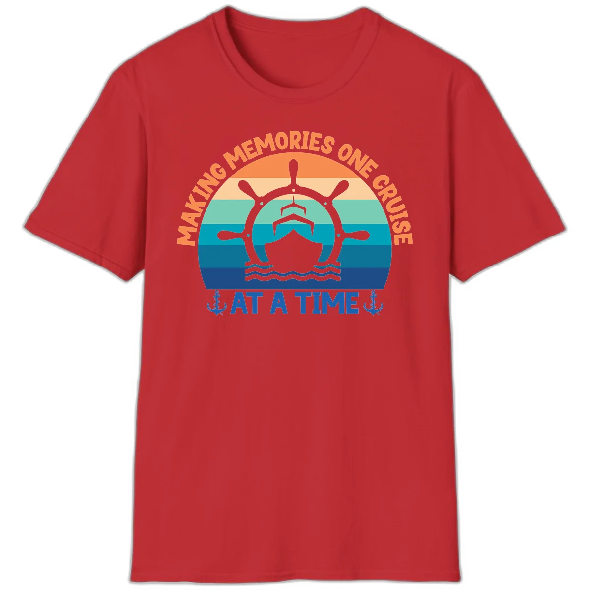 Making Memories One Cruise At A Time T-Shirt in Red