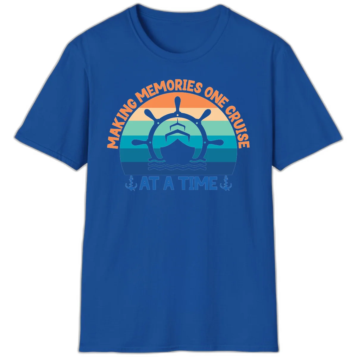 Making Memories One Cruise At A Time T-Shirt in Royal
