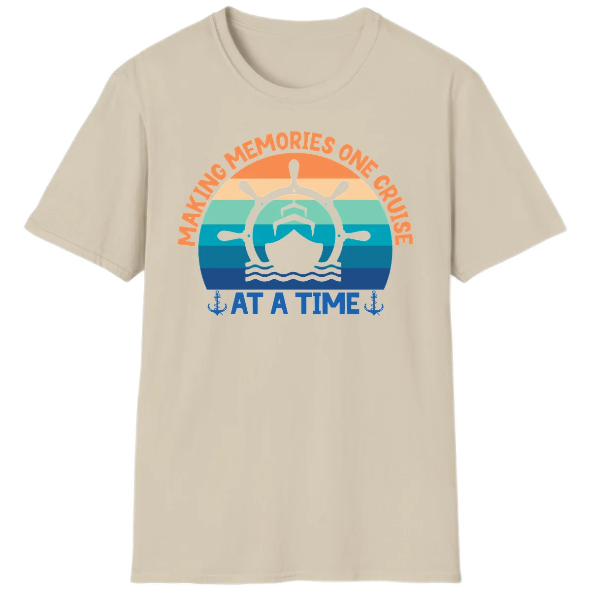 Making Memories One Cruise At A Time T-Shirt in Sand