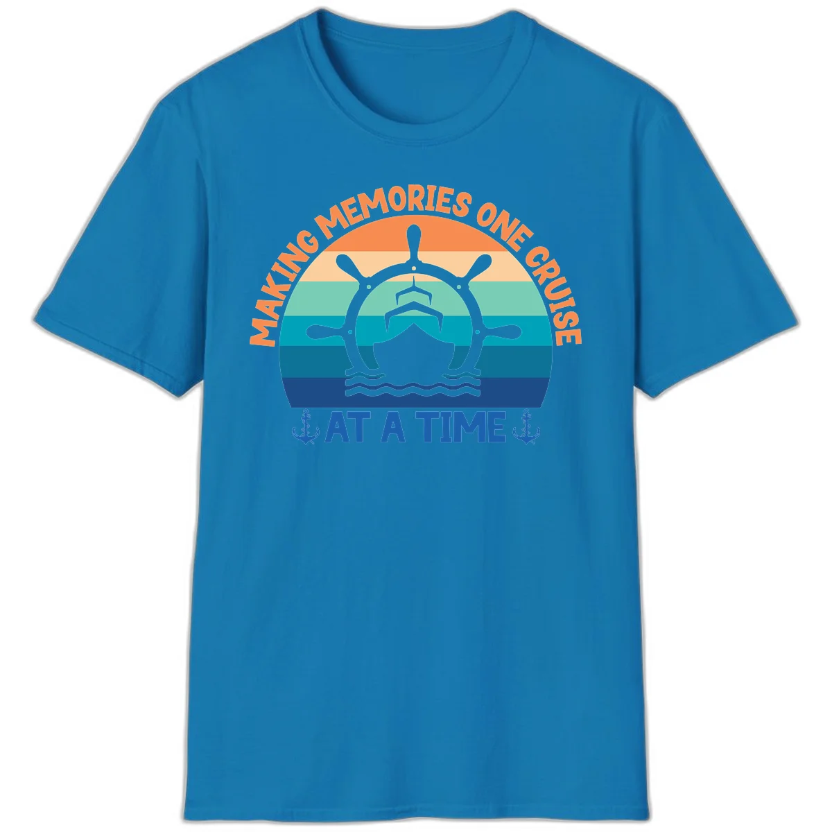 Making Memories One Cruise At A Time T-Shirt in Sapphire