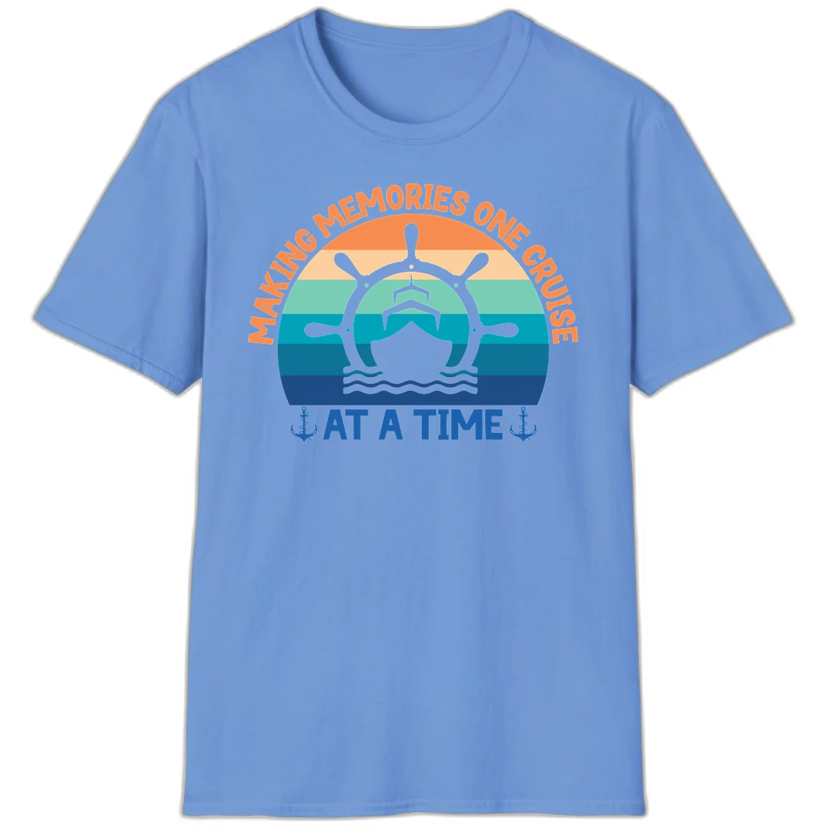 Making Memories One Cruise At A Time T-Shirt in Carolina Blue