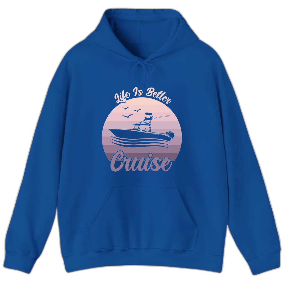 Life Is Better Boating Hoodie in Royal