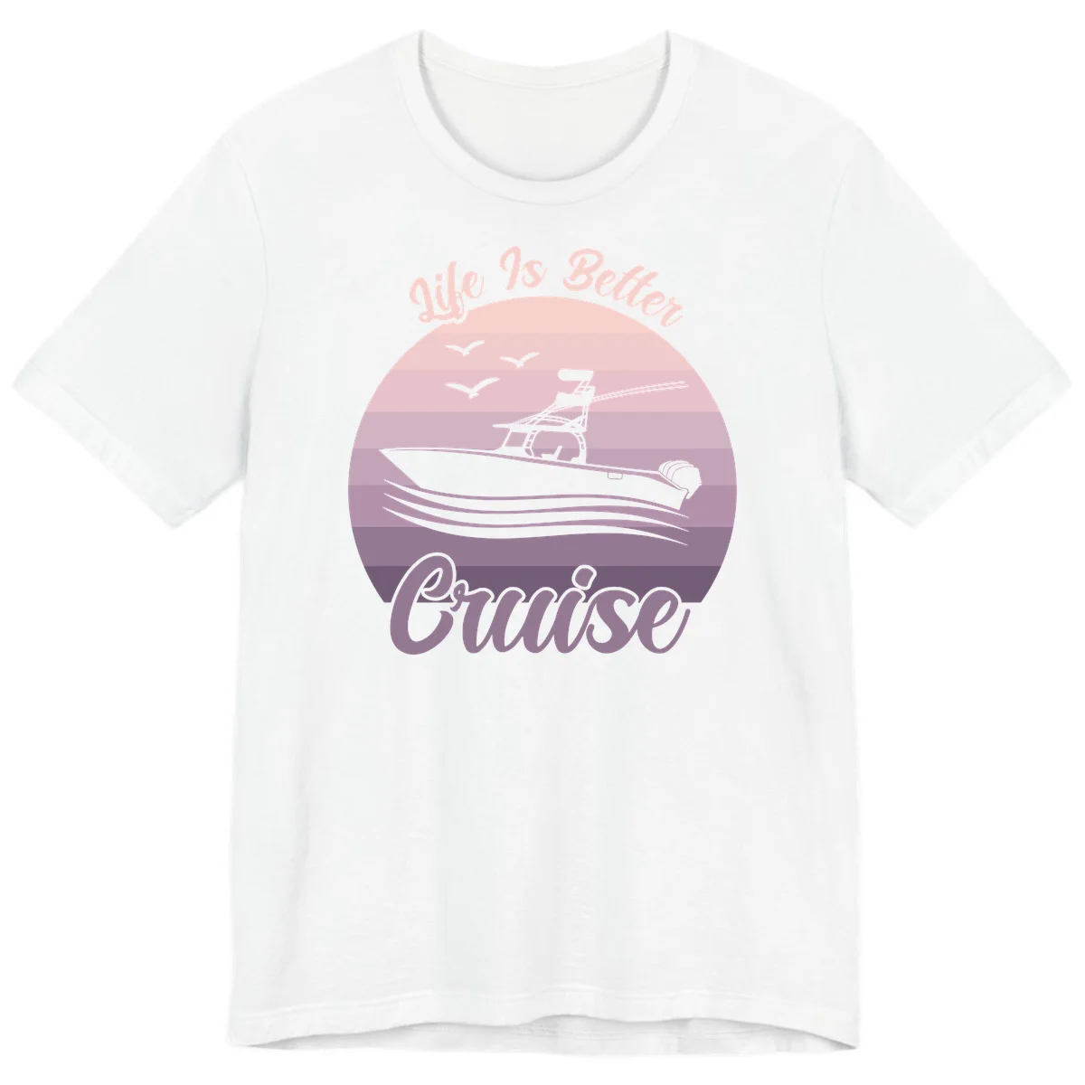 Life Is Better Boating Premium T-Shirt in White