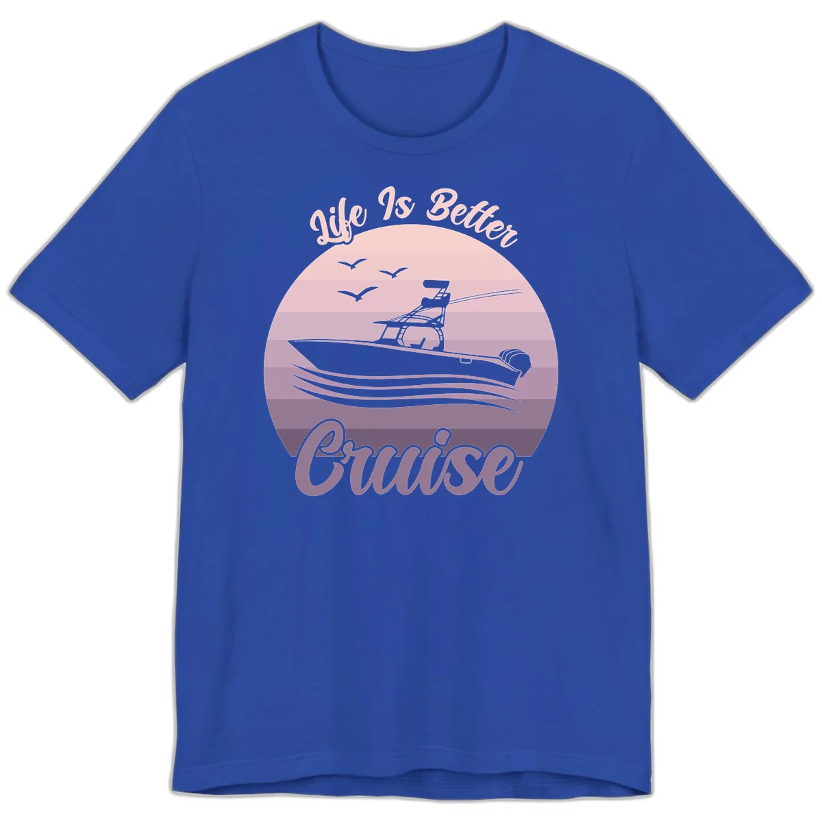 Life Is Better Boating Premium T-Shirt in True Royal