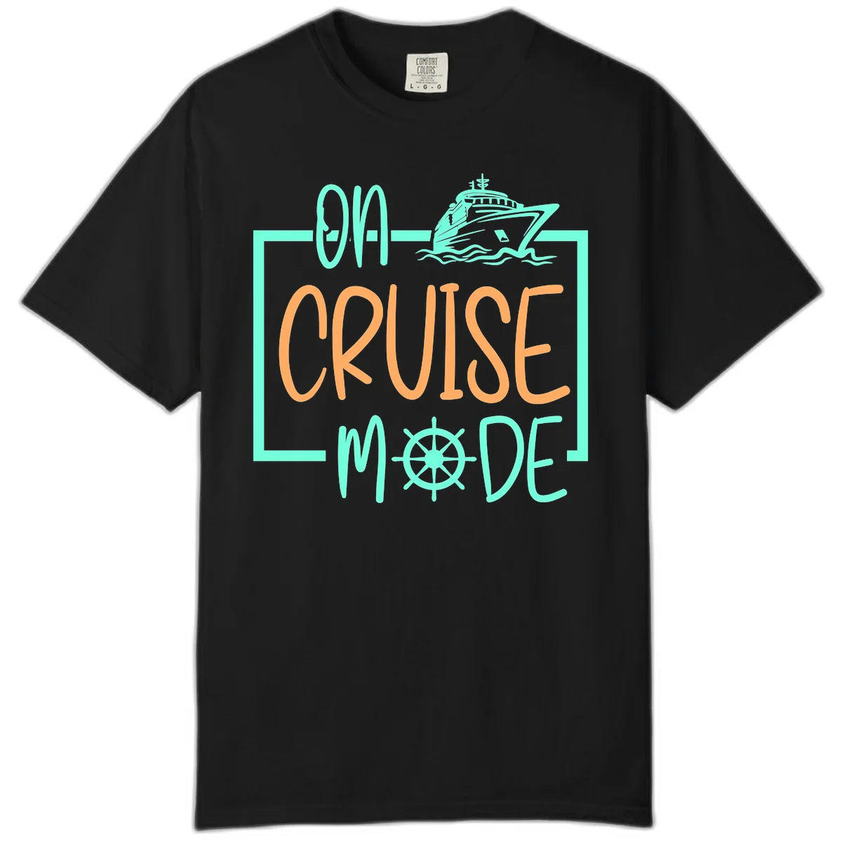 On Cruise Mode Comfort Color Tee in Black
