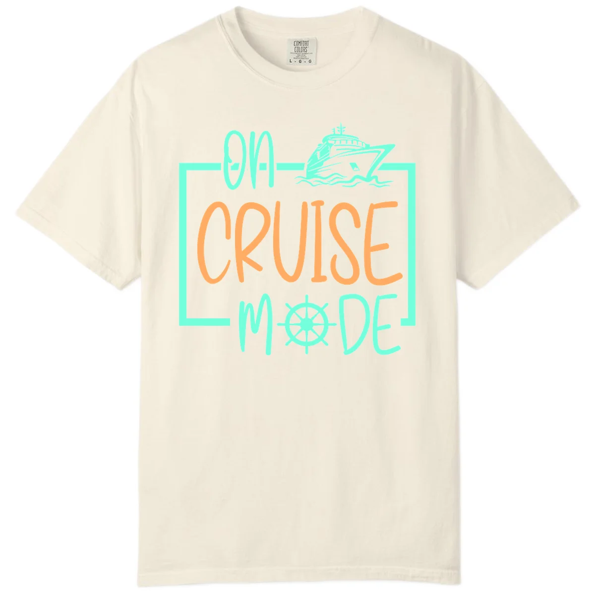 On Cruise Mode Comfort Color Tee in Ivory