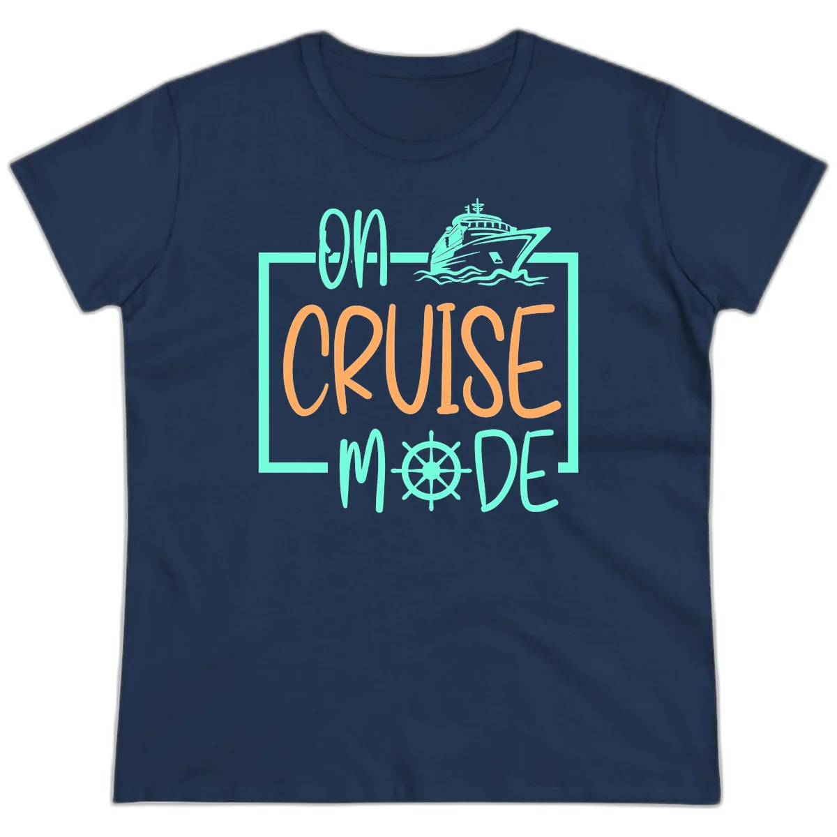 On Cruise Mode Ladies Tee in Navy