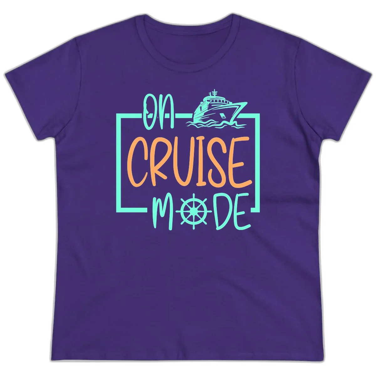 On Cruise Mode Ladies Tee in Purple