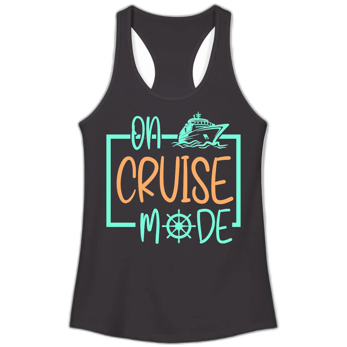 On Cruise Mode Ladies Tank in Black