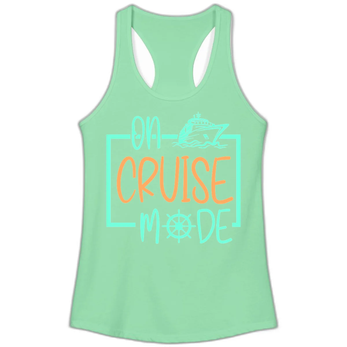 On Cruise Mode Ladies Tank in Solid Mint