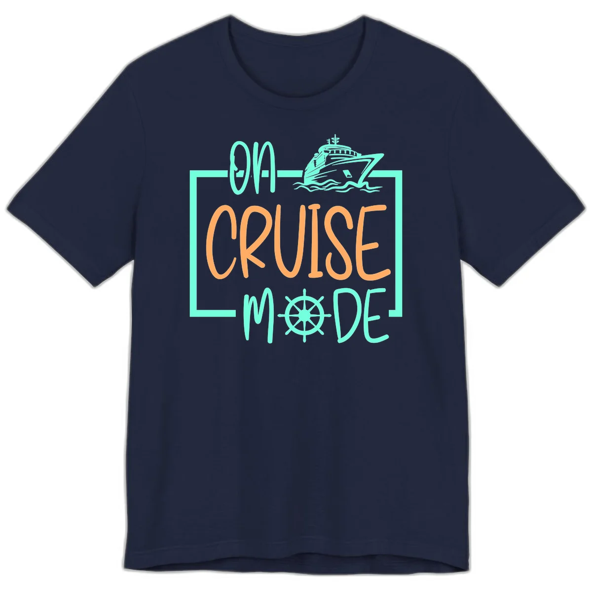 On Cruise Mode Premium T-Shirt in Navy