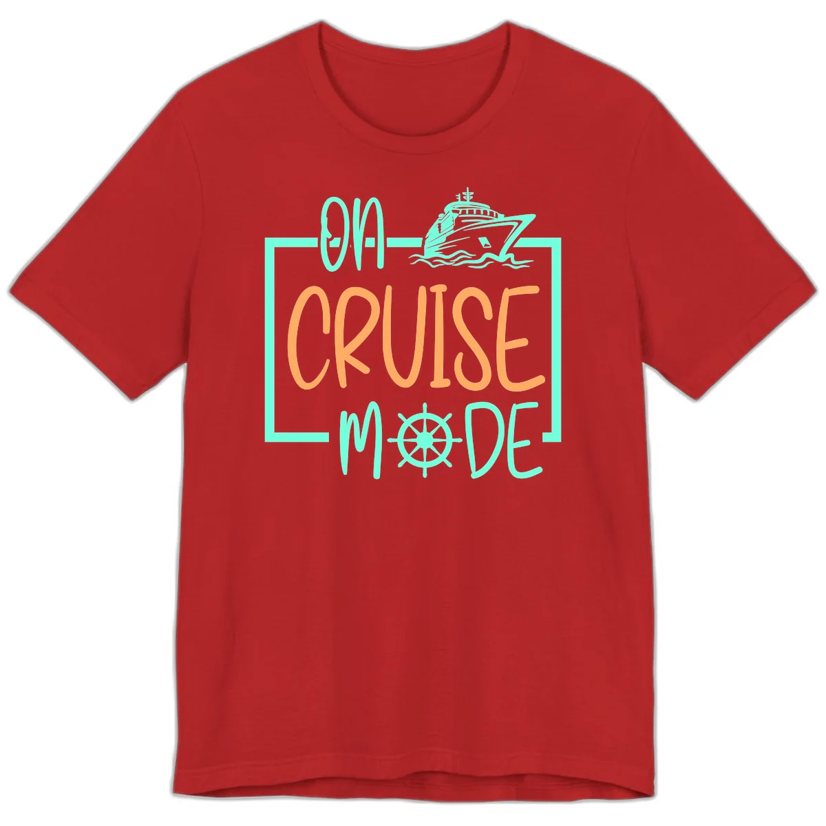 On Cruise Mode Premium T-Shirt in Red