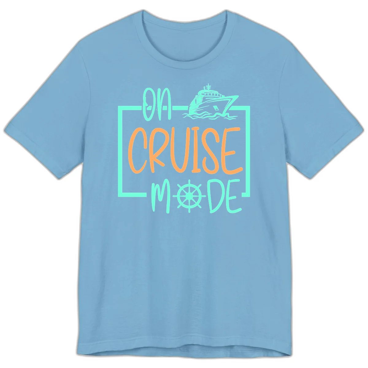 On Cruise Mode Premium T-Shirt in Ocean Blue