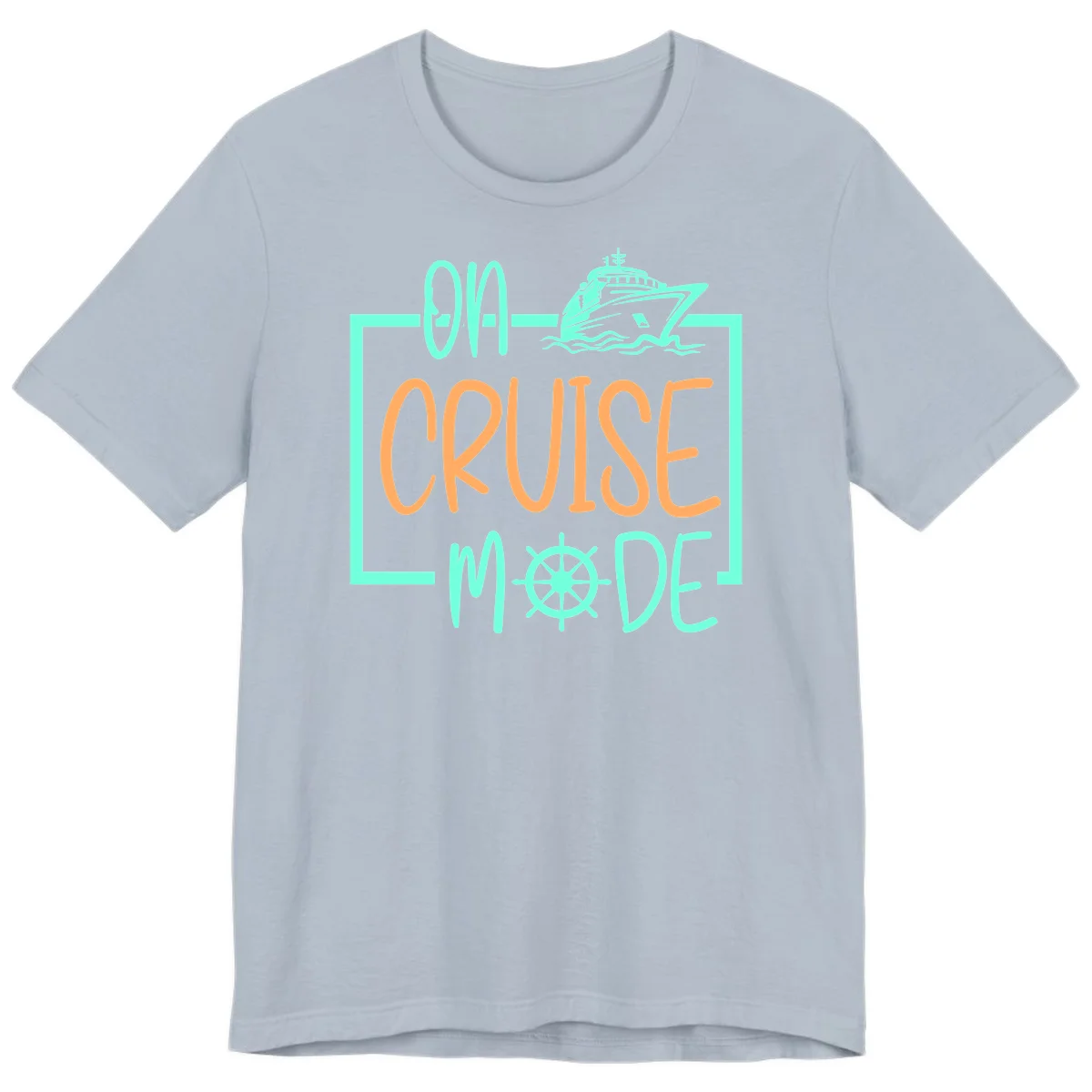 On Cruise Mode Premium T-Shirt in Light Blue