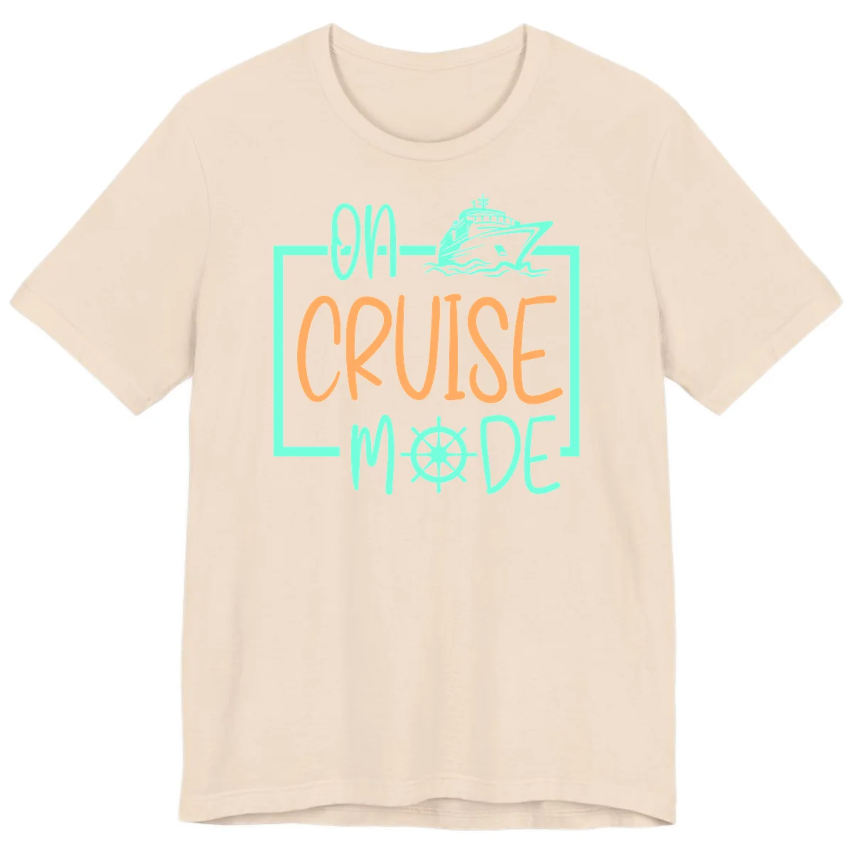 On Cruise Mode Premium T-Shirt in Soft Cream