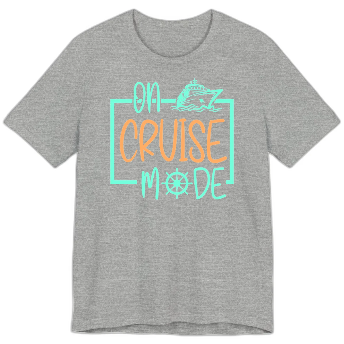 On Cruise Mode Premium T-Shirt in Athletic Heather