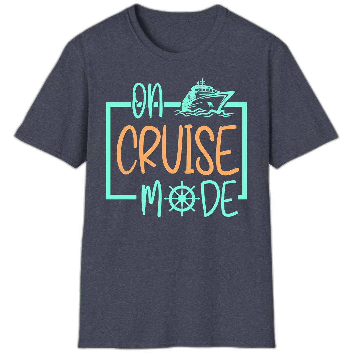 On Cruise Mode T-Shirt in Heather Navy