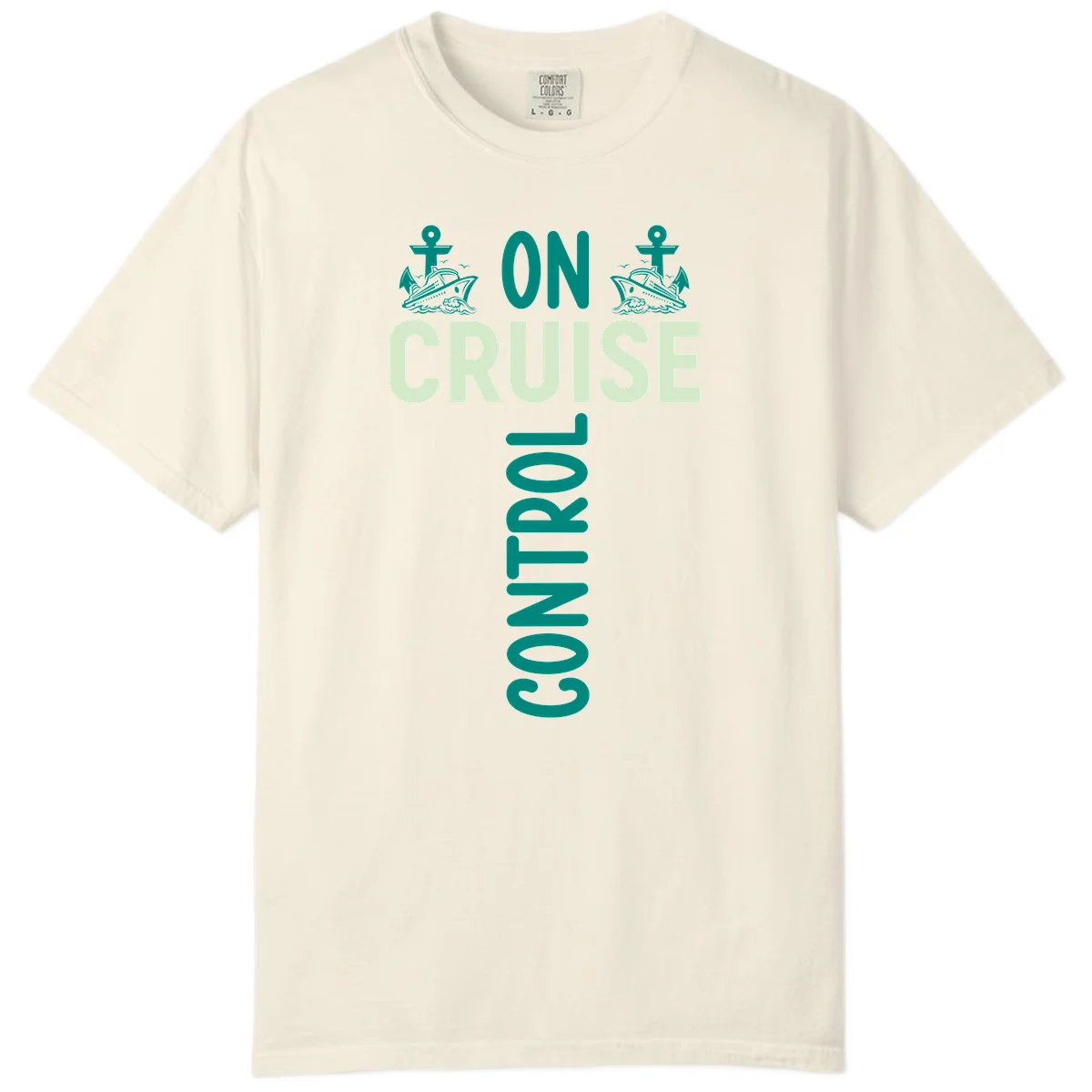 On Cruise With You Comfort Color T-Shirt in Ivory