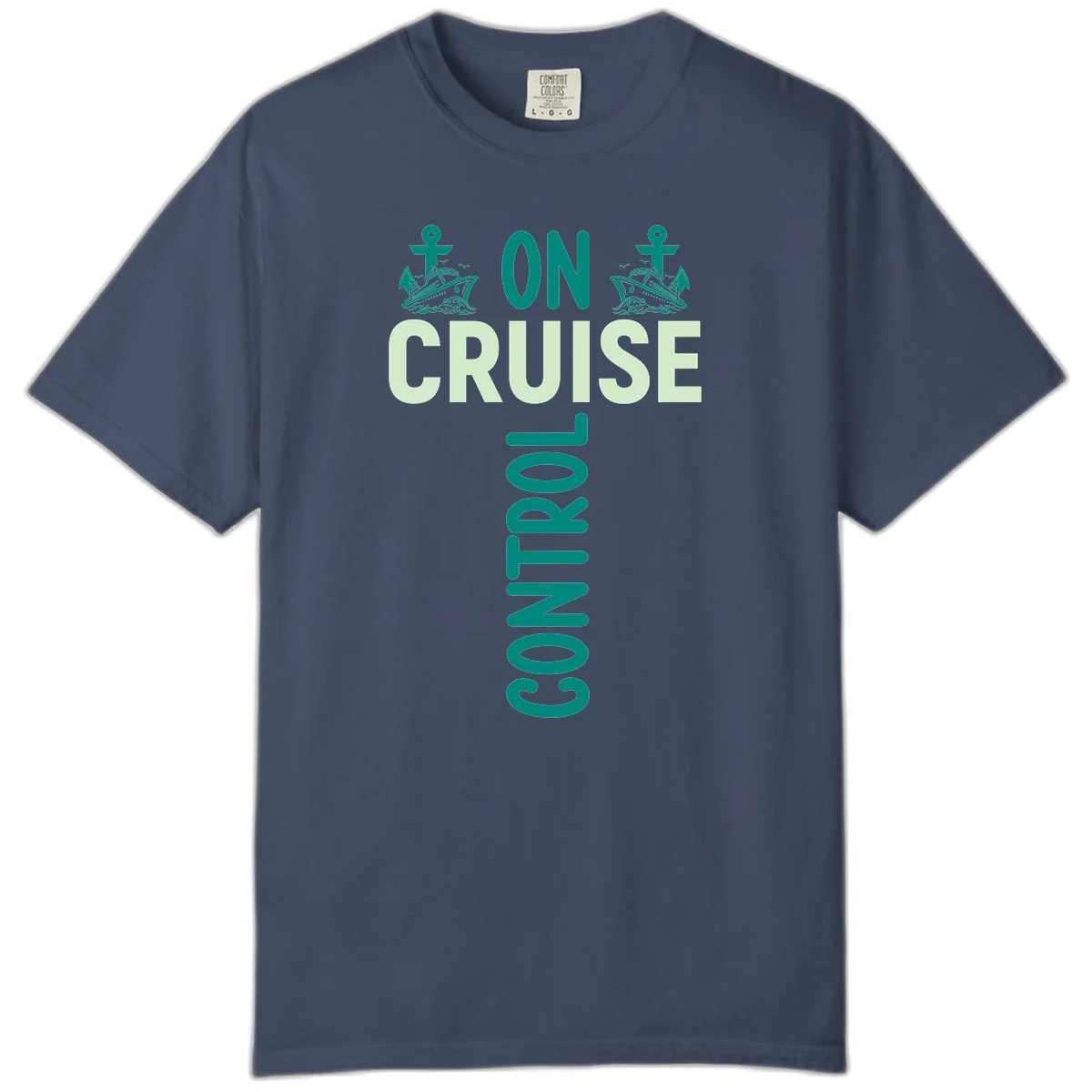 On Cruise With You Comfort Color T-Shirt in Midnight