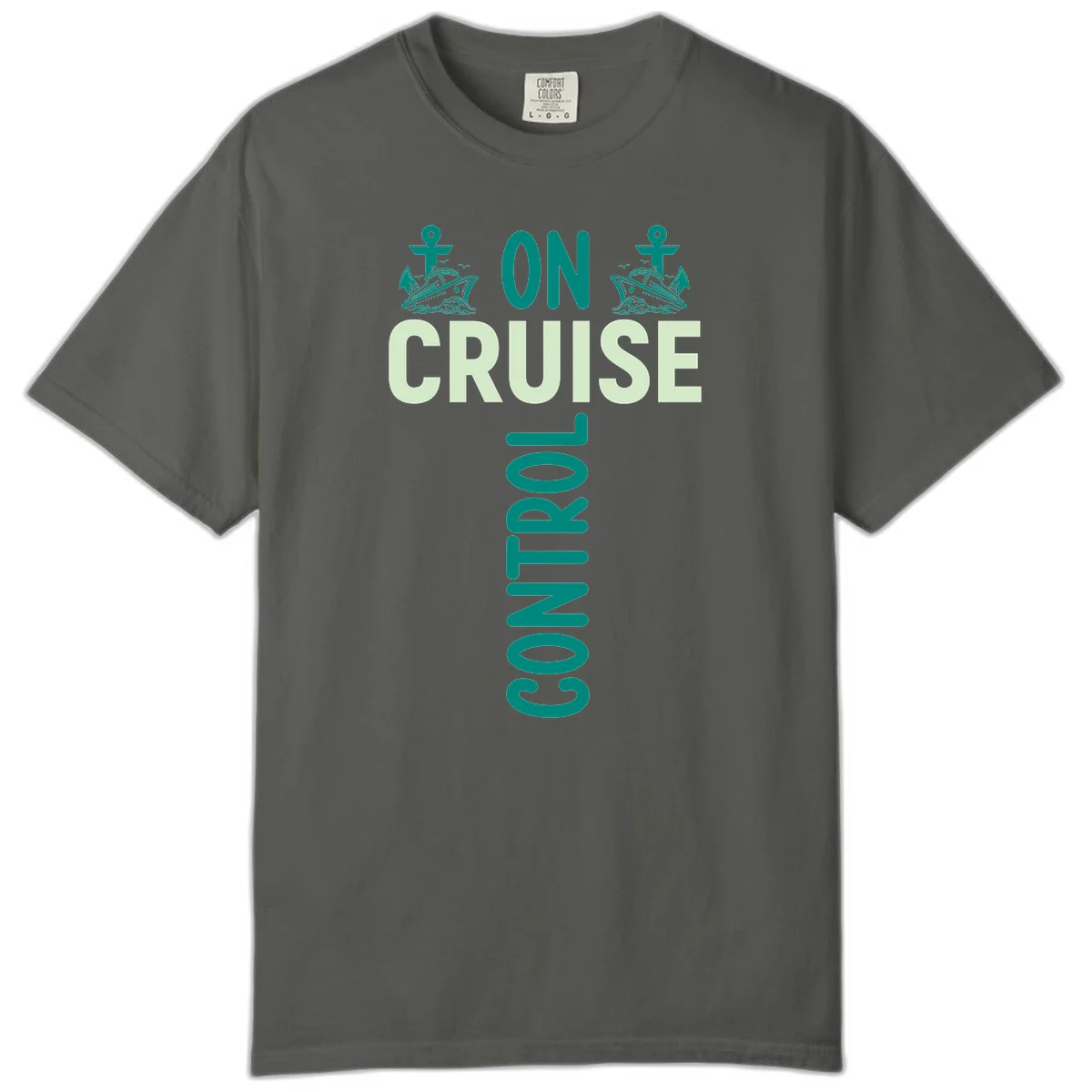 On Cruise With You Comfort Color T-Shirt in Pepper