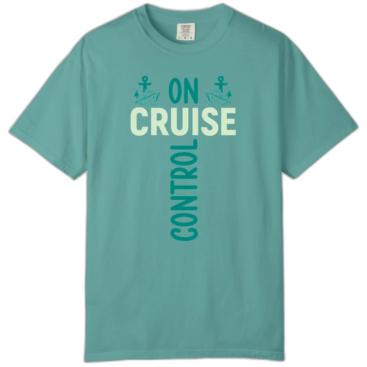 On Cruise With You Comfort Color T-Shirt in Seafoam