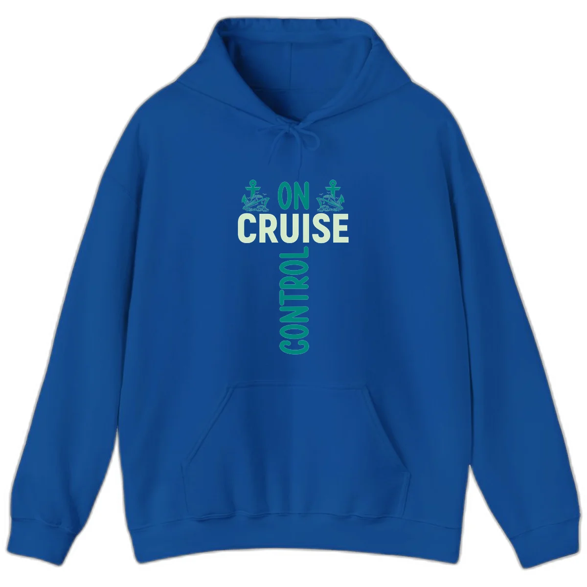 On Cruise With You Nautical Vacation Hoodie in Royal