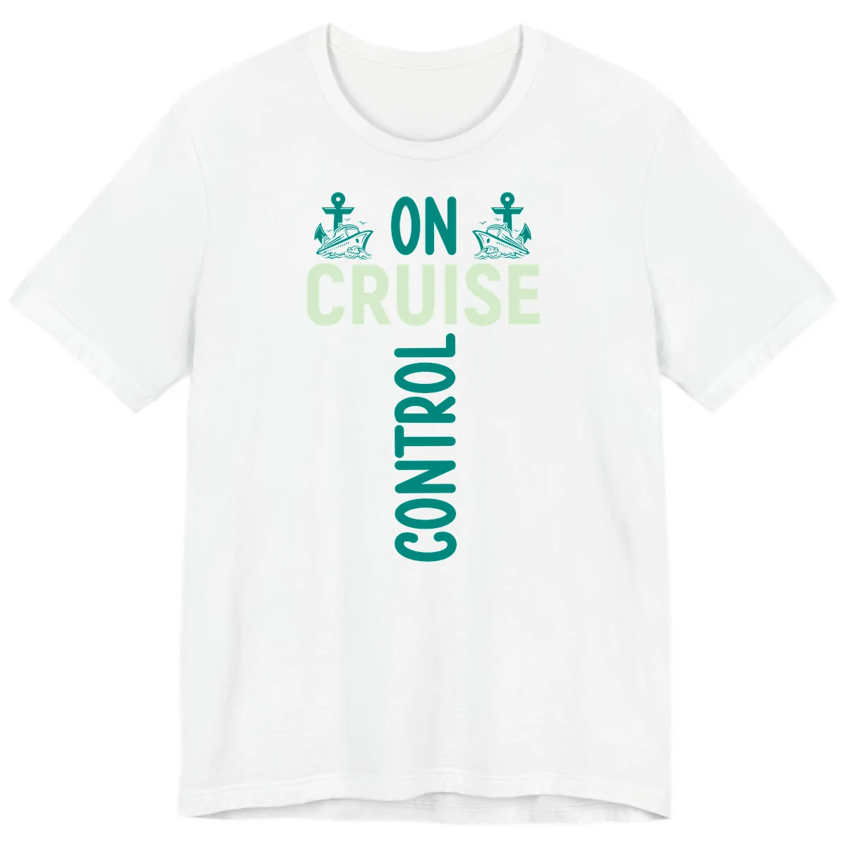 On Cruise With You Nautical Couples Premium T-Shirt in White