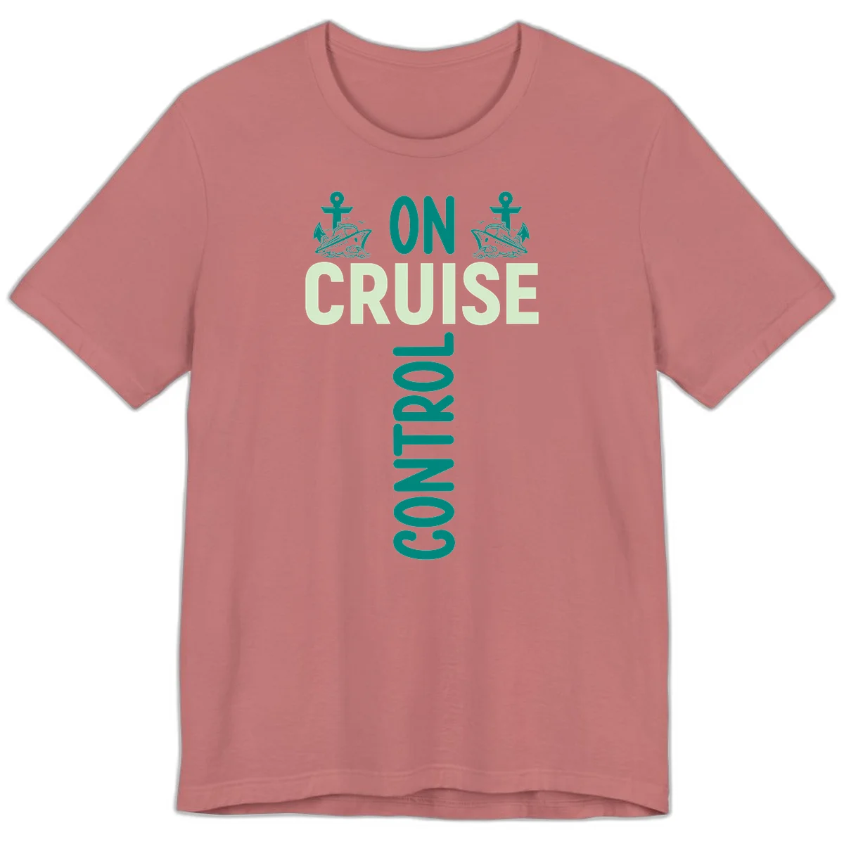 On Cruise With You Nautical Couples Premium T-Shirt in Mauve