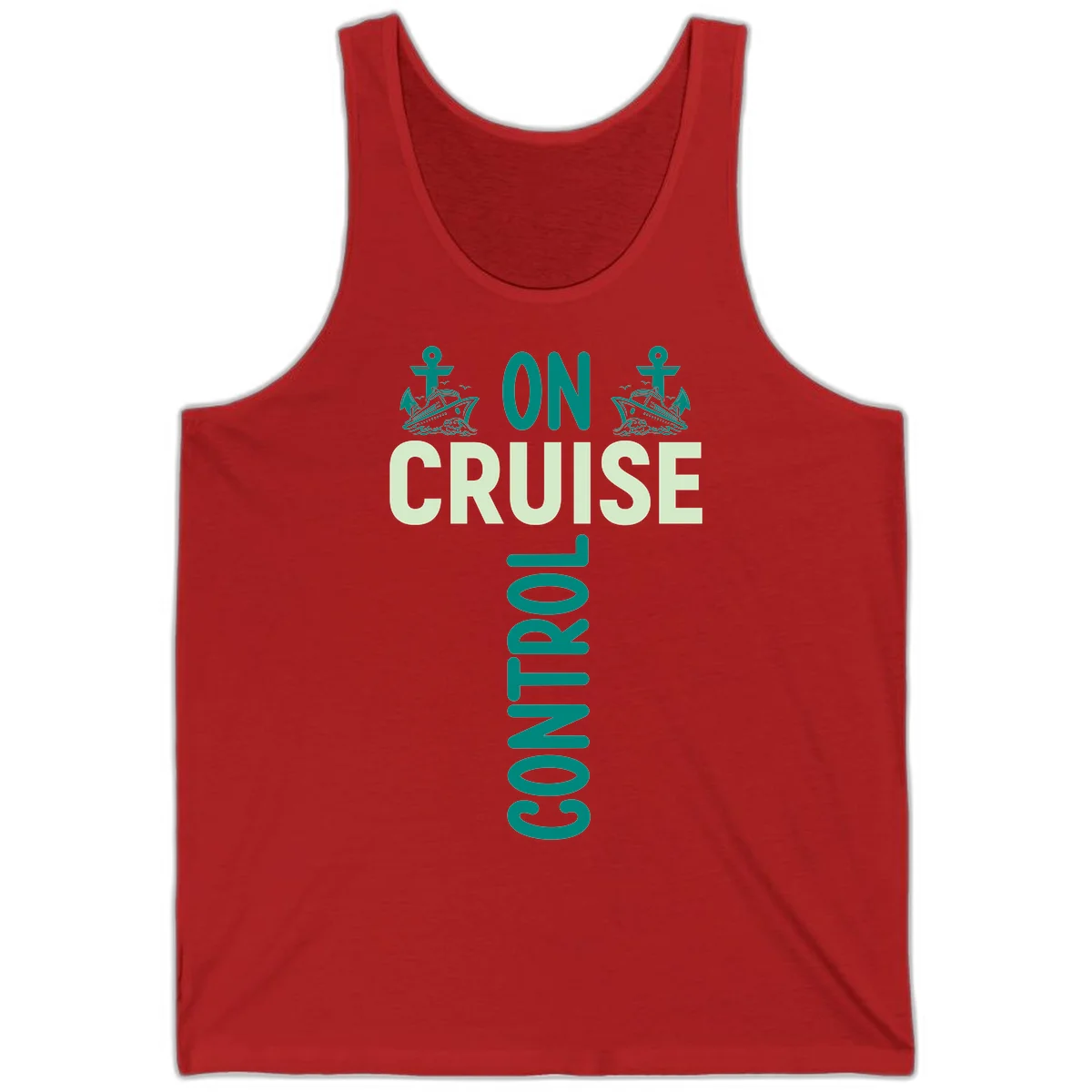 On Cruise With You Unisex Tank Top in Red