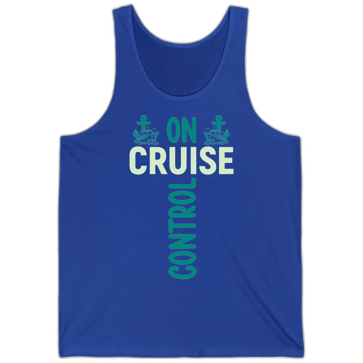 On Cruise With You Unisex Tank Top in True Royal