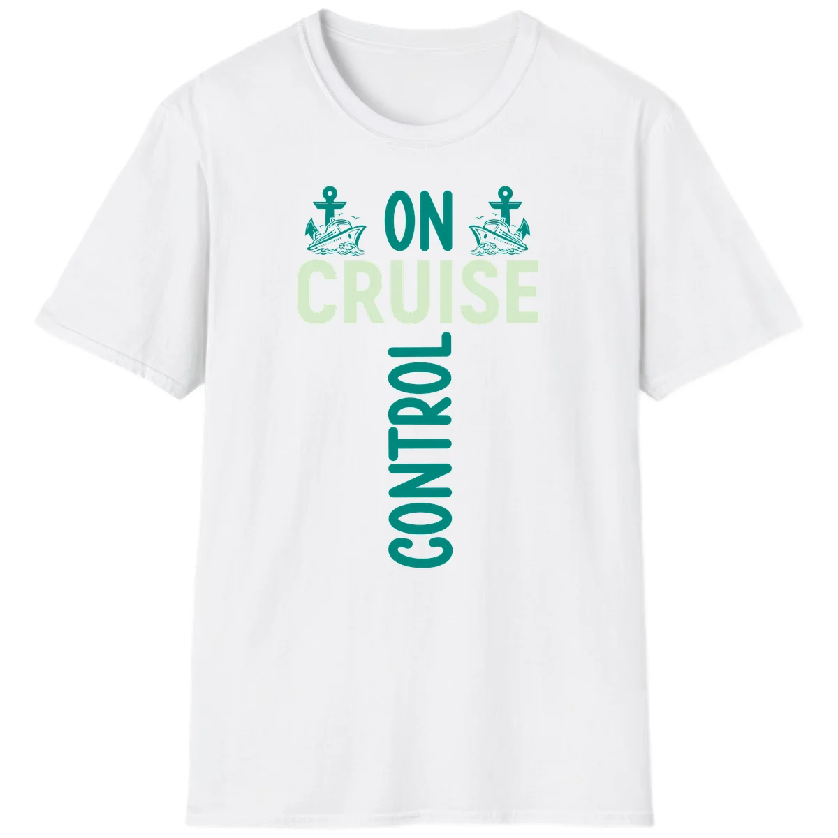 On Cruise With You Nautical Vacation T-Shirt in White