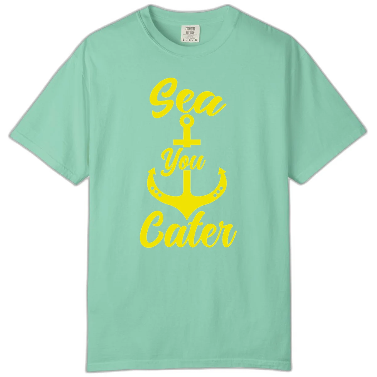 Sea You Later Anchor Comfort Color T-Shirt in Island Reef