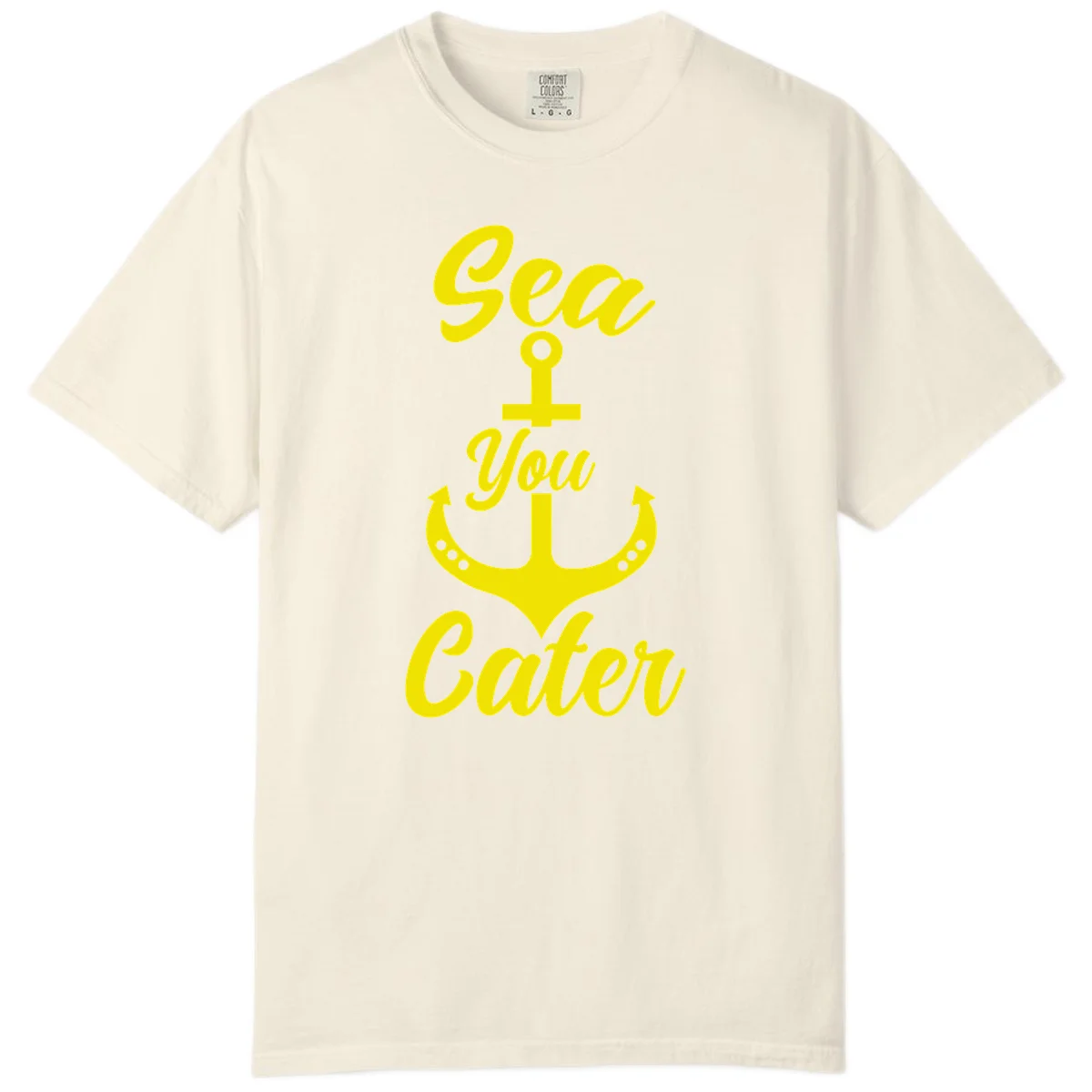 Sea You Later Anchor Comfort Color T-Shirt in Ivory