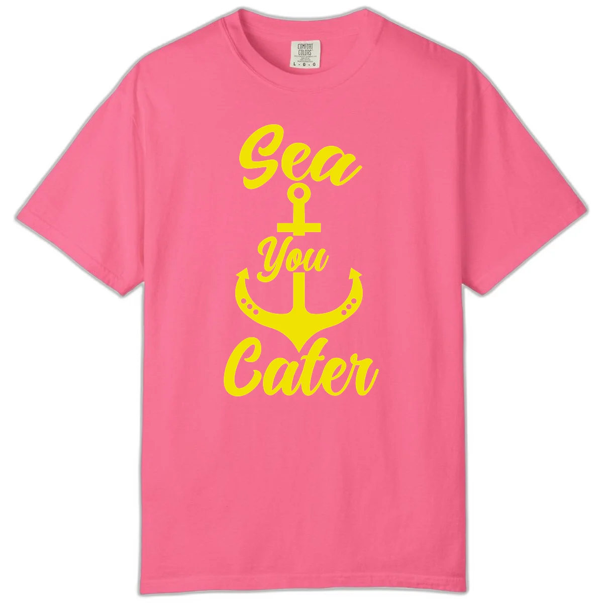 Sea You Later Anchor Comfort Color T-Shirt in Crunchberry