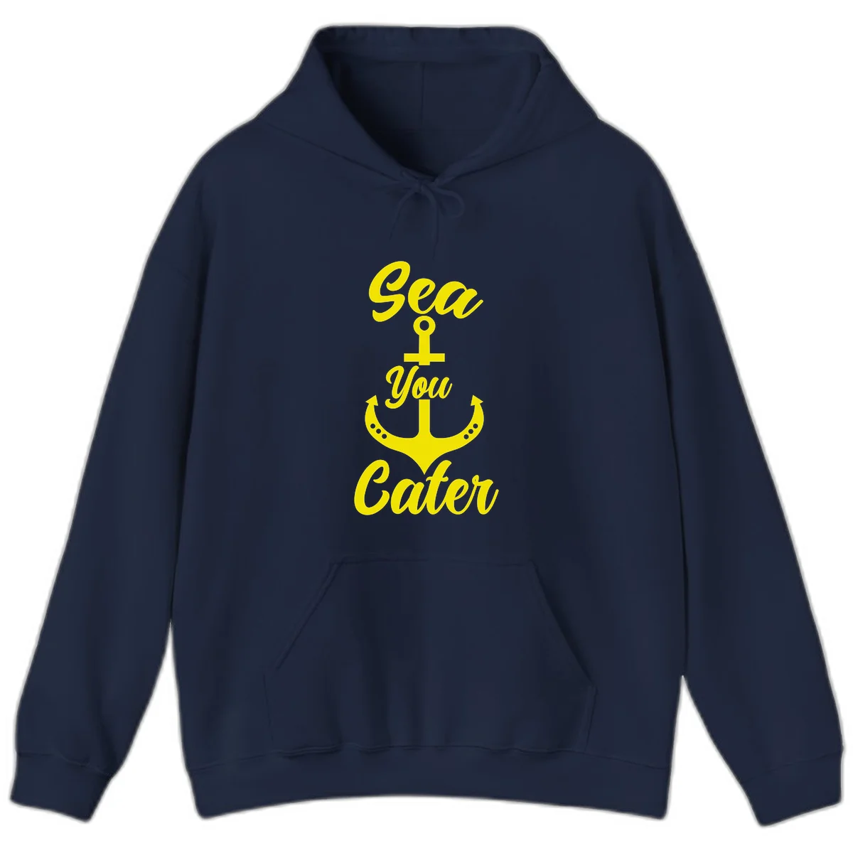 Sea You Later Anchor Hoodie in Navy