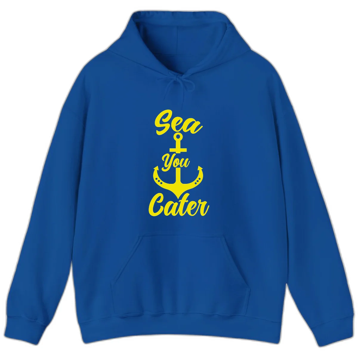 Sea You Later Anchor Hoodie in Royal