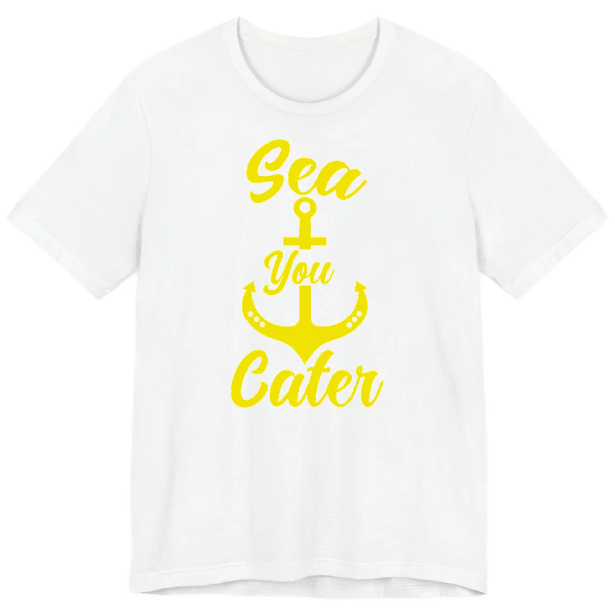 Sea You Later Anchor Premium T-Shirt in White