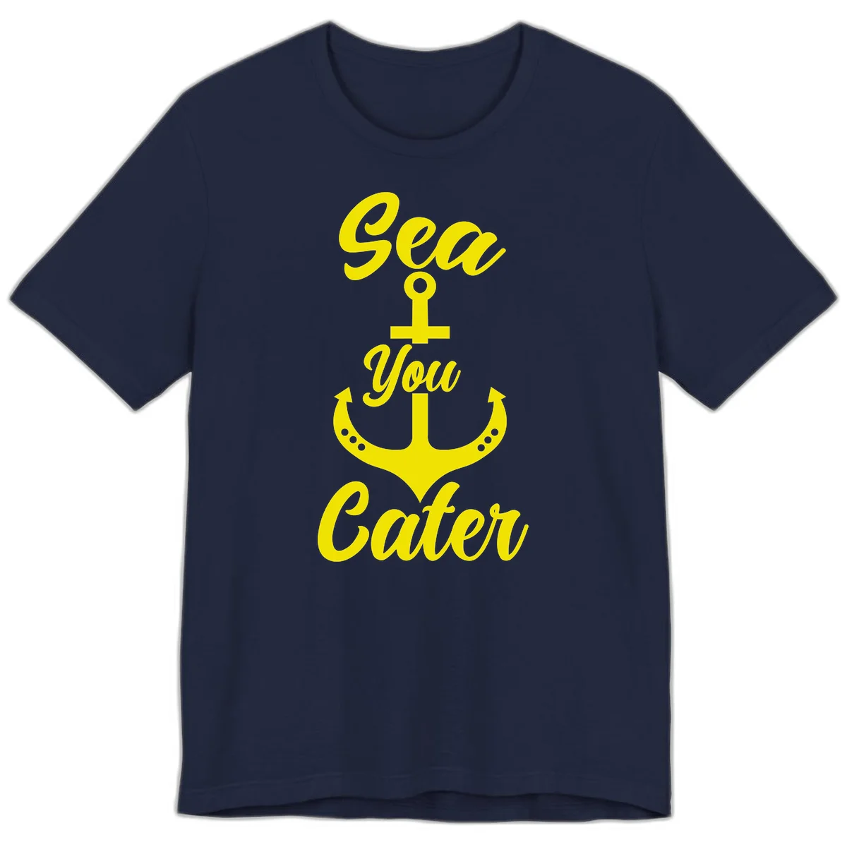 Sea You Later Anchor Premium T-Shirt in Navy