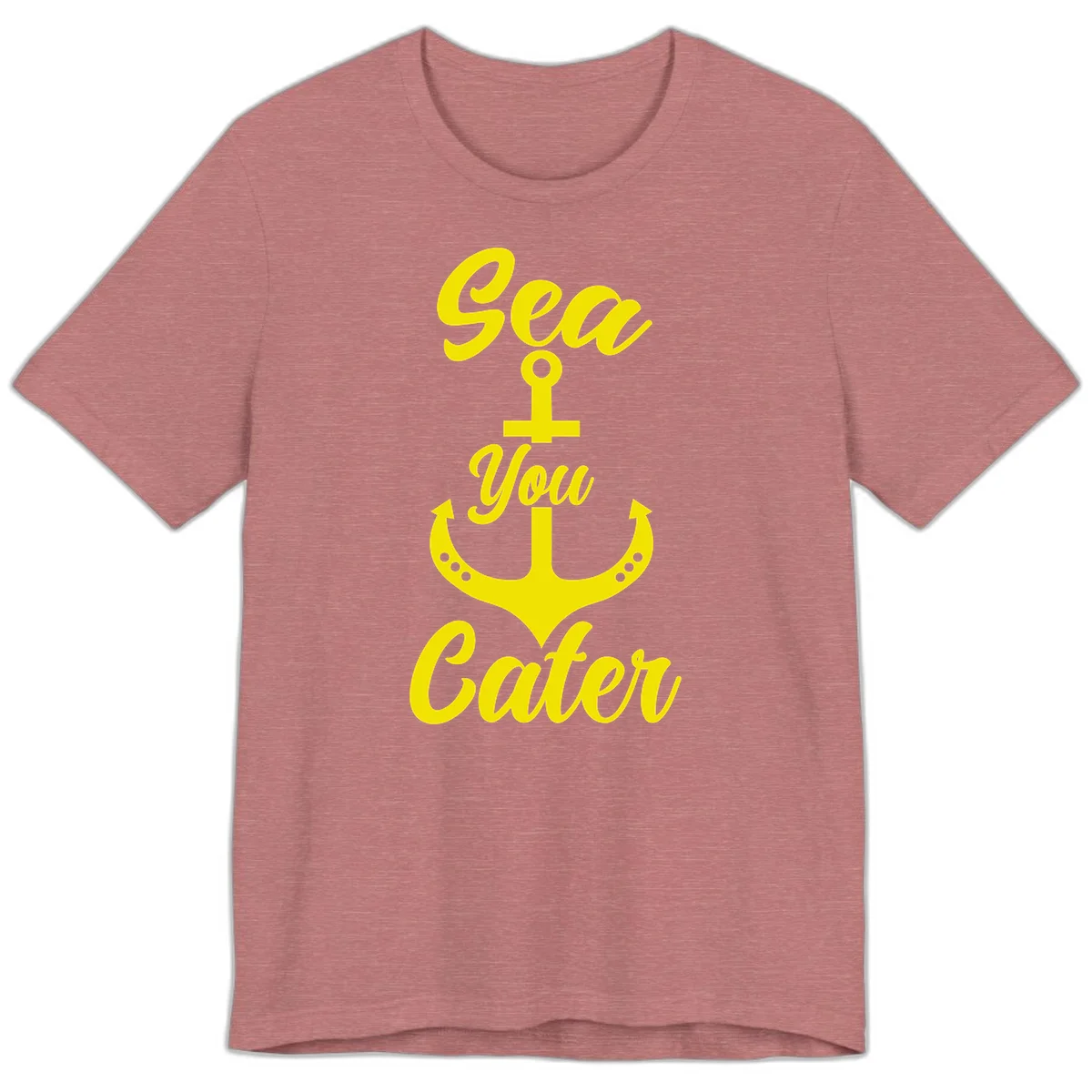 Sea You Later Anchor Premium T-Shirt in Heather Mauve