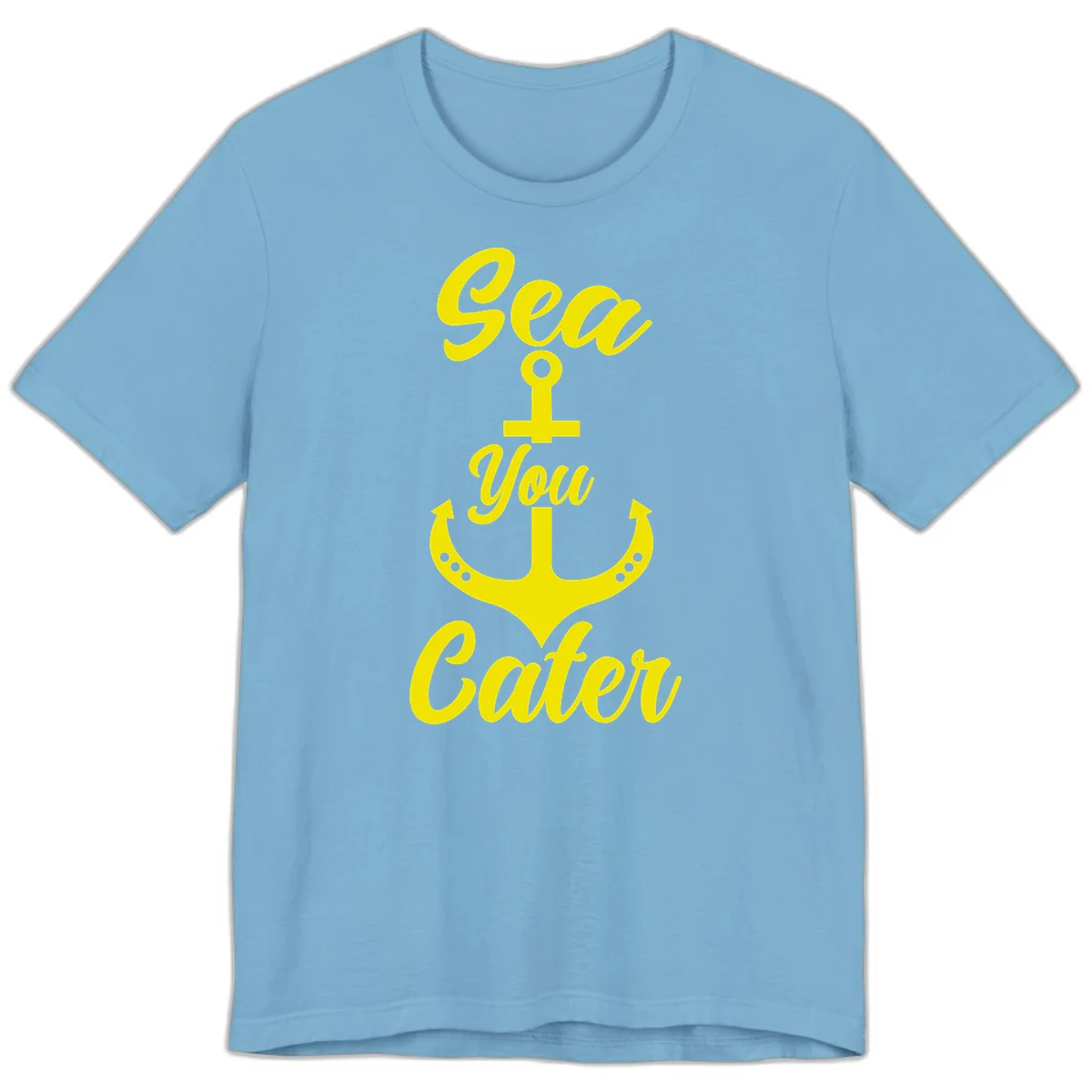 Sea You Later Anchor Premium T-Shirt in Ocean Blue