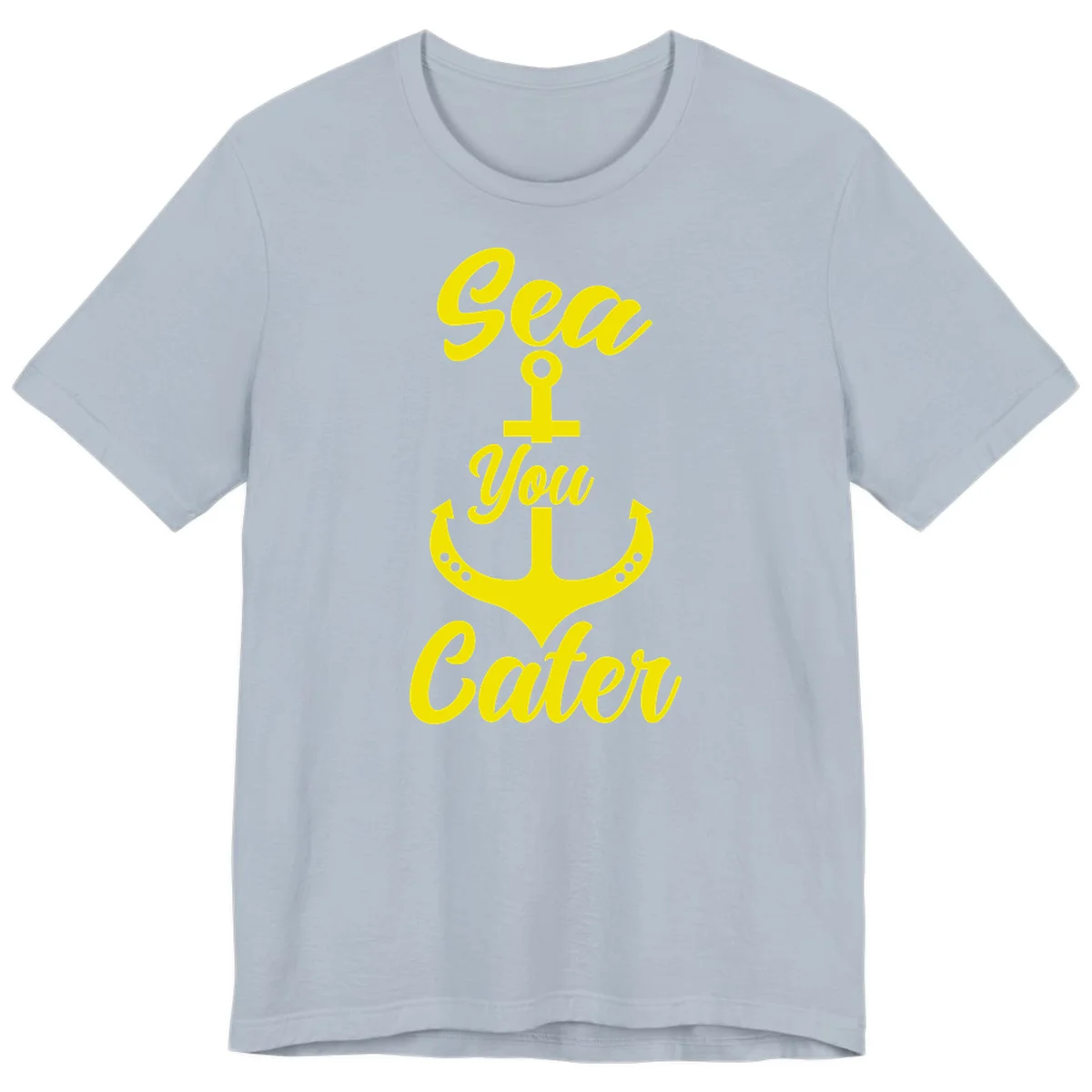Sea You Later Anchor Premium T-Shirt in Light Blue