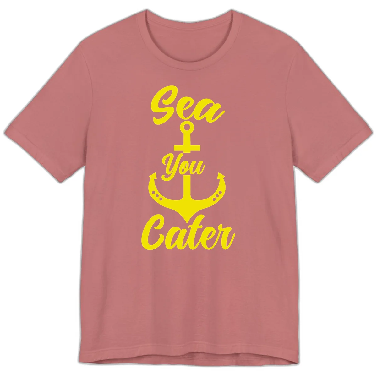 Sea You Later Anchor Premium T-Shirt in Mauve
