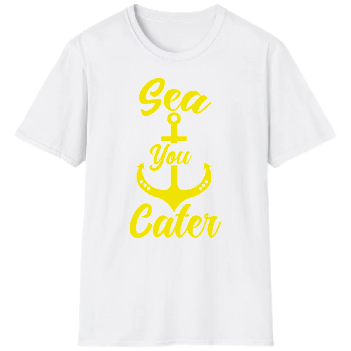 Sea You Later Anchor T-Shirt in White