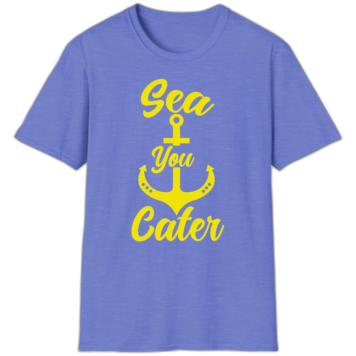 Sea You Later Anchor T-Shirt in Heather Royal