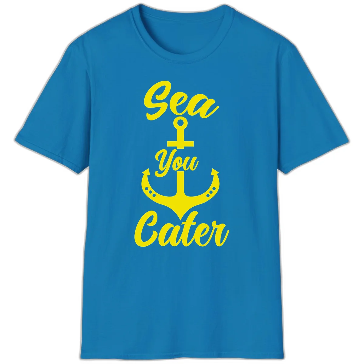 Sea You Later Anchor T-Shirt in Sapphire