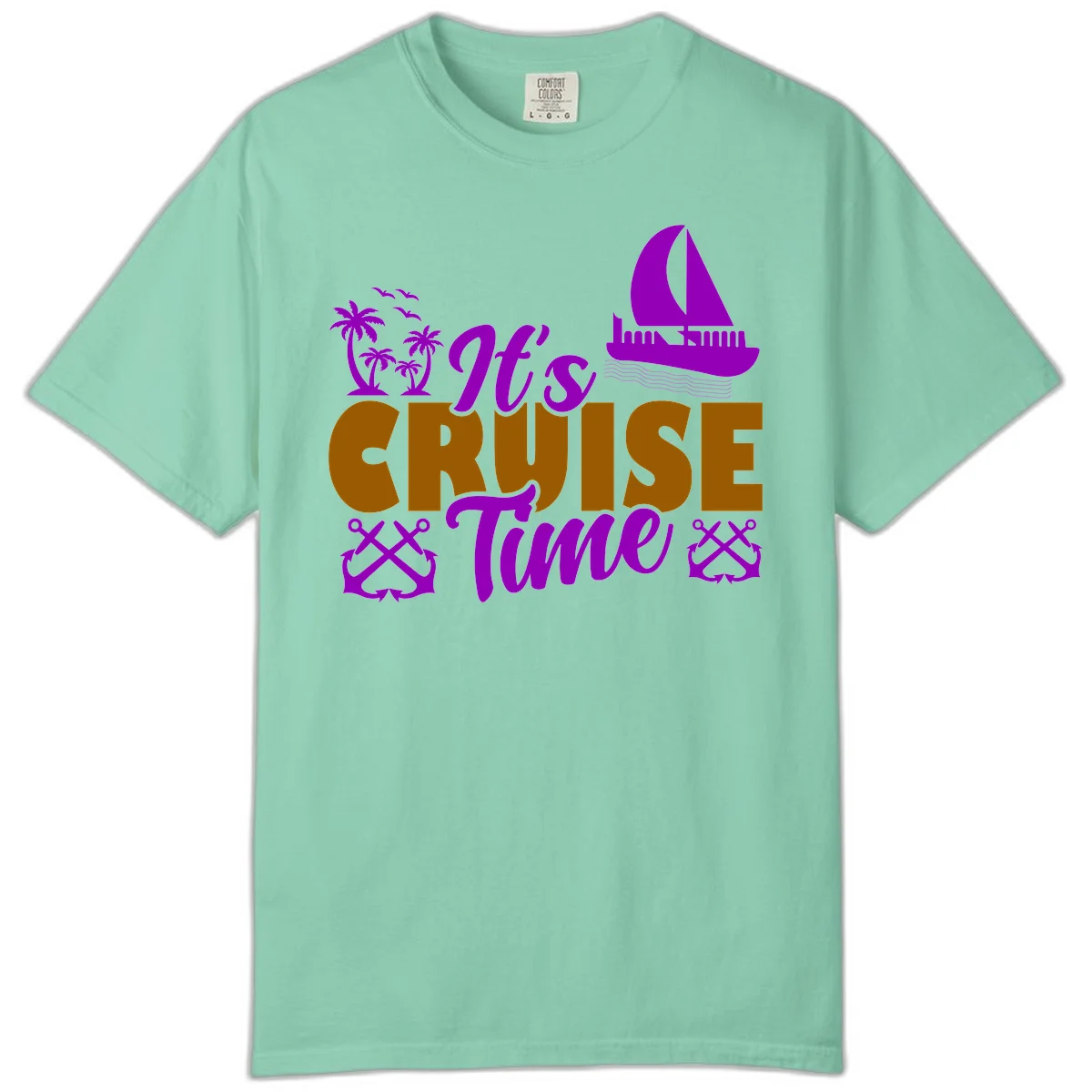 It's Cruise Time Nautical Vibes Comfort Color in Island Reef